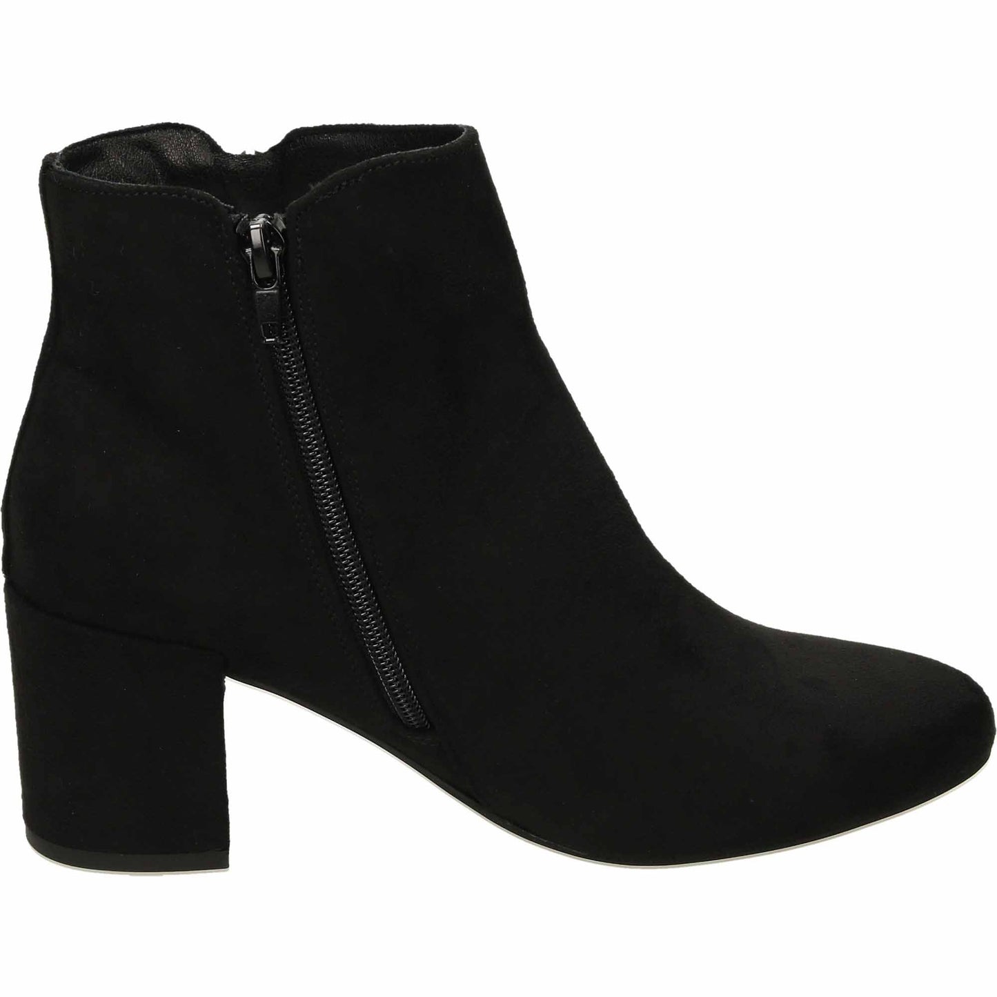 Black Block Heel Ankle Boot Wide Fit