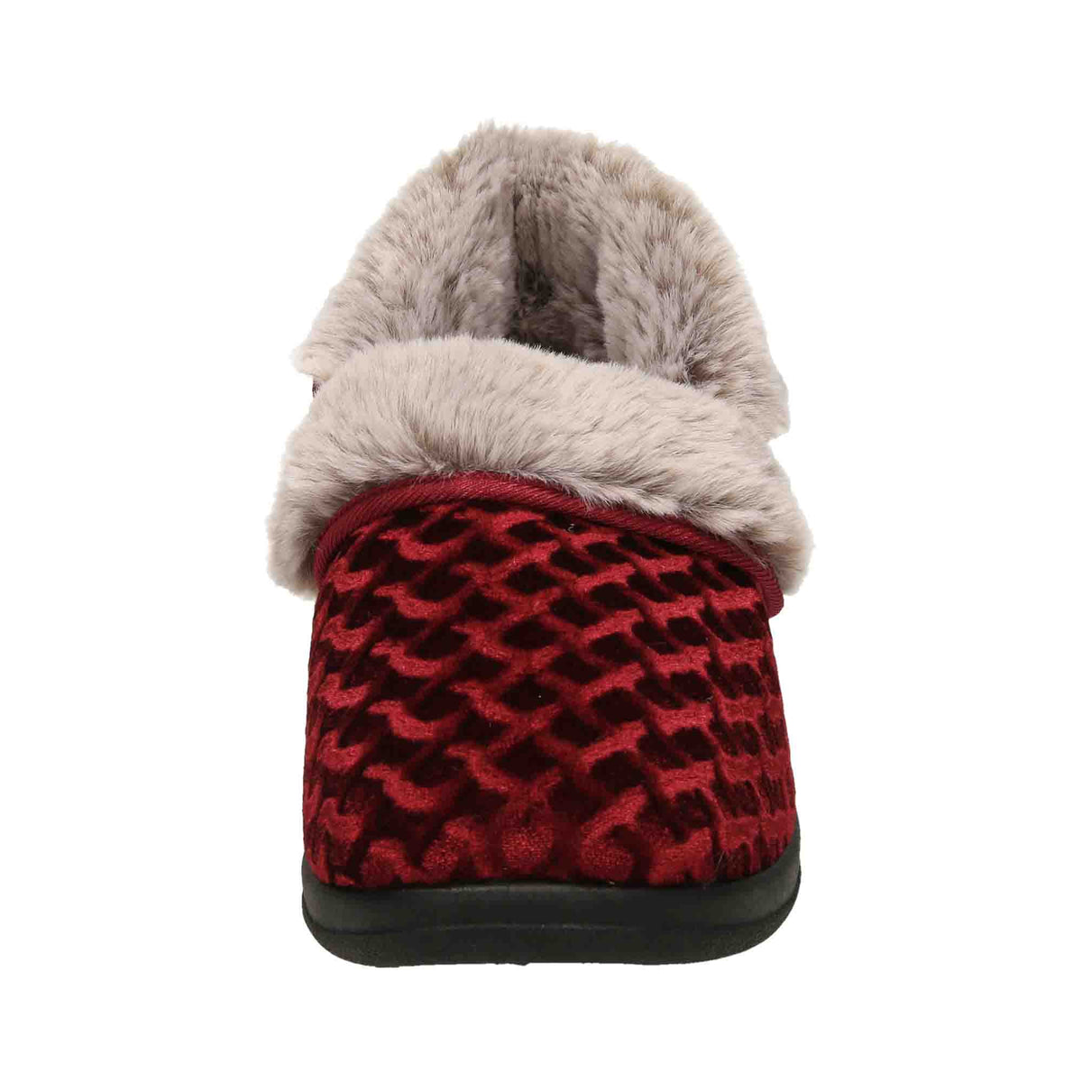4 Way Slippers Boots Booties Burgundy Red
