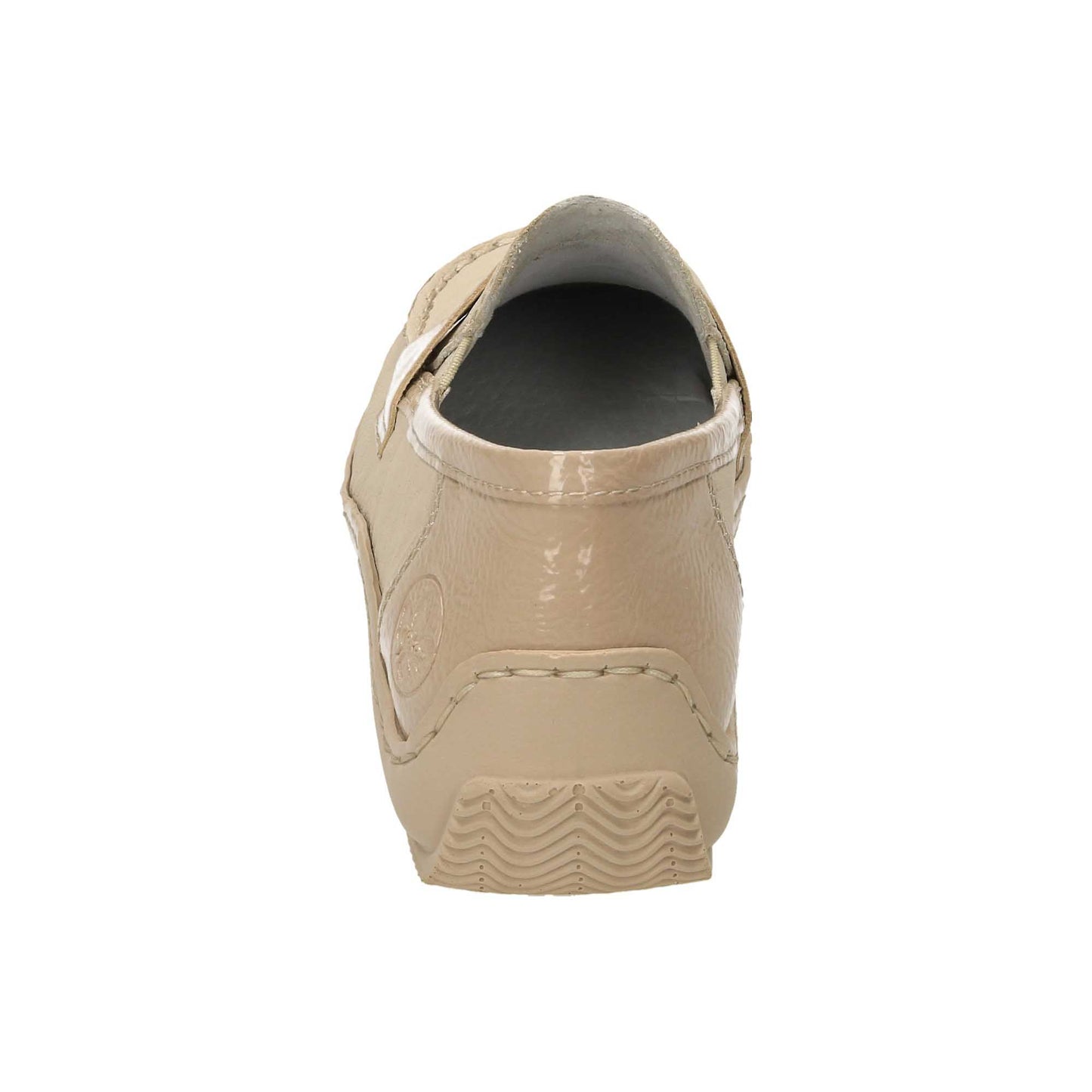Leather Loafers Beige Flat Shoes