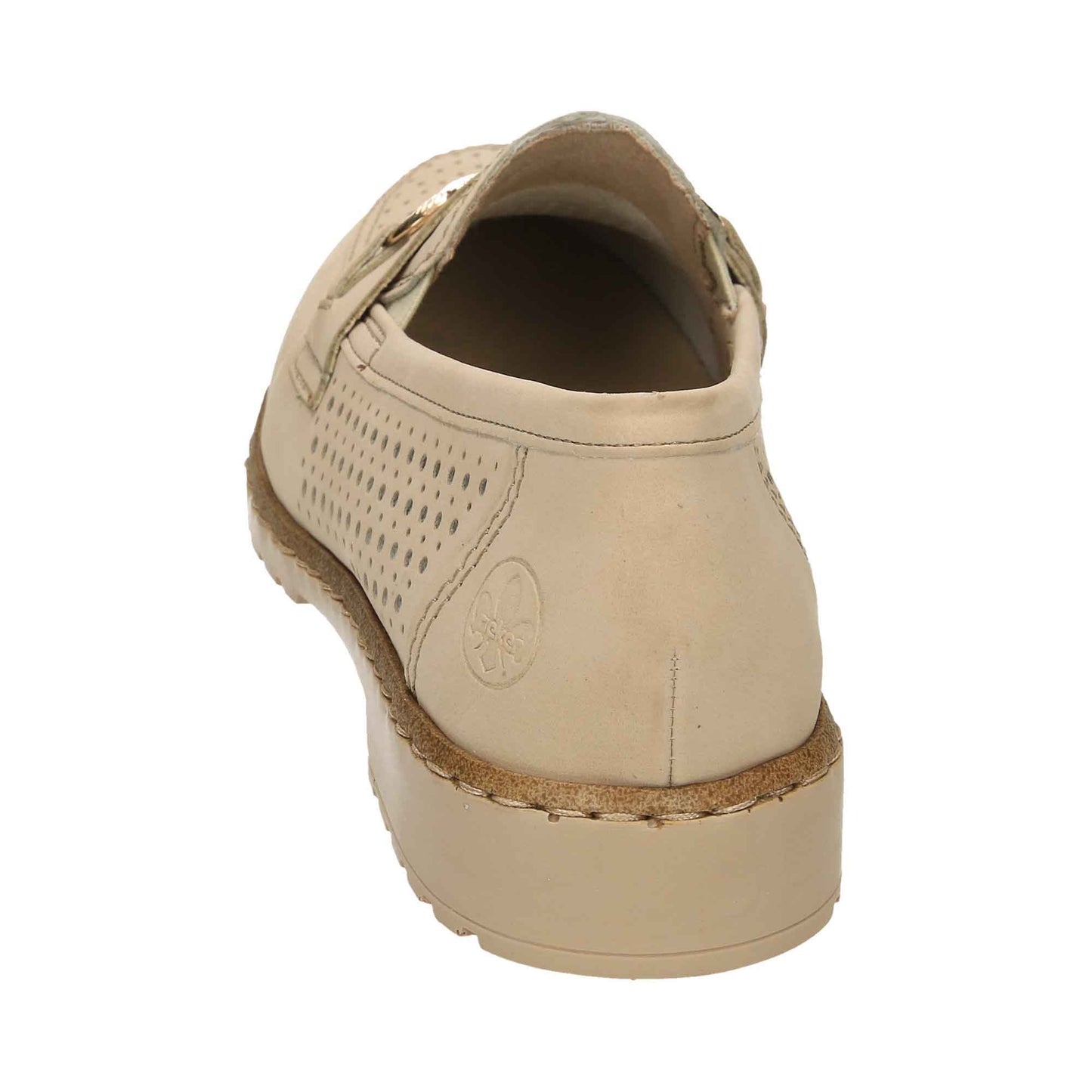 Rieker Beige Loafer Flat Shoes 51865-60 - UK 5