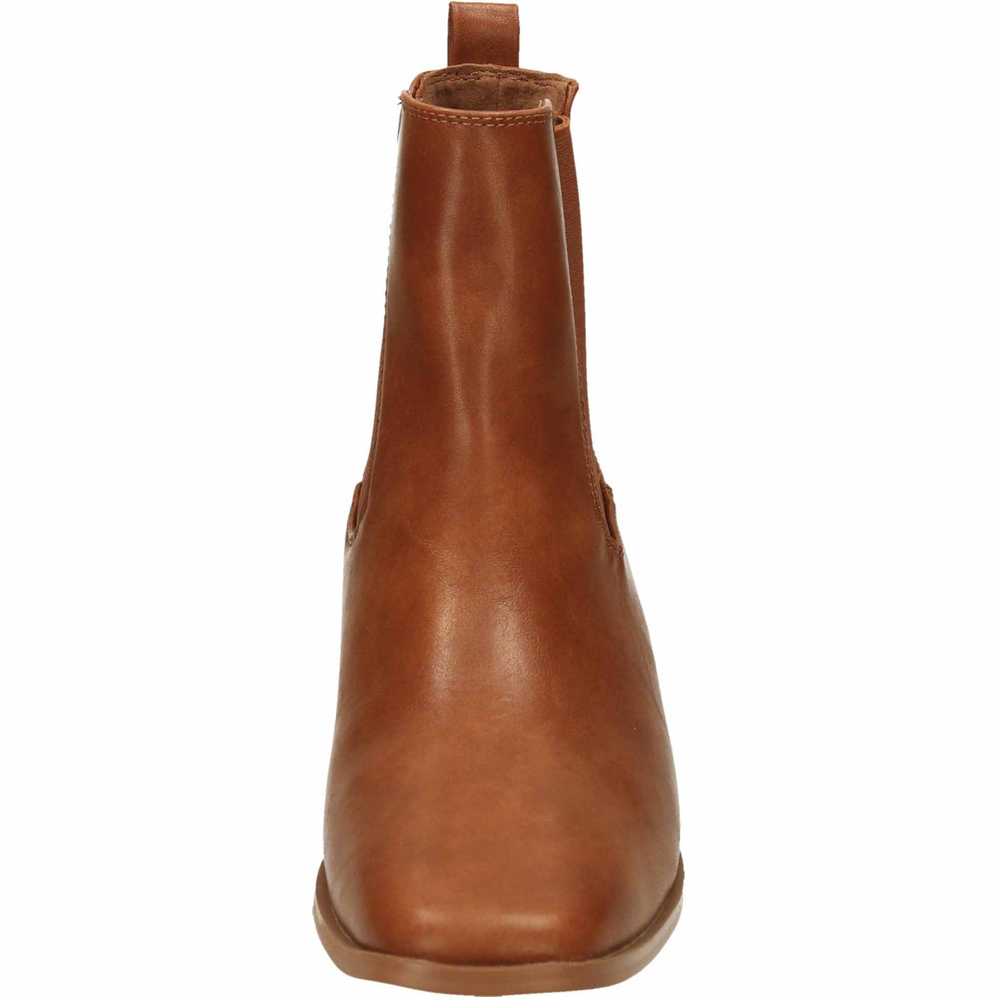 Tan Flat Ankle Chelsea Boot Wide Fit