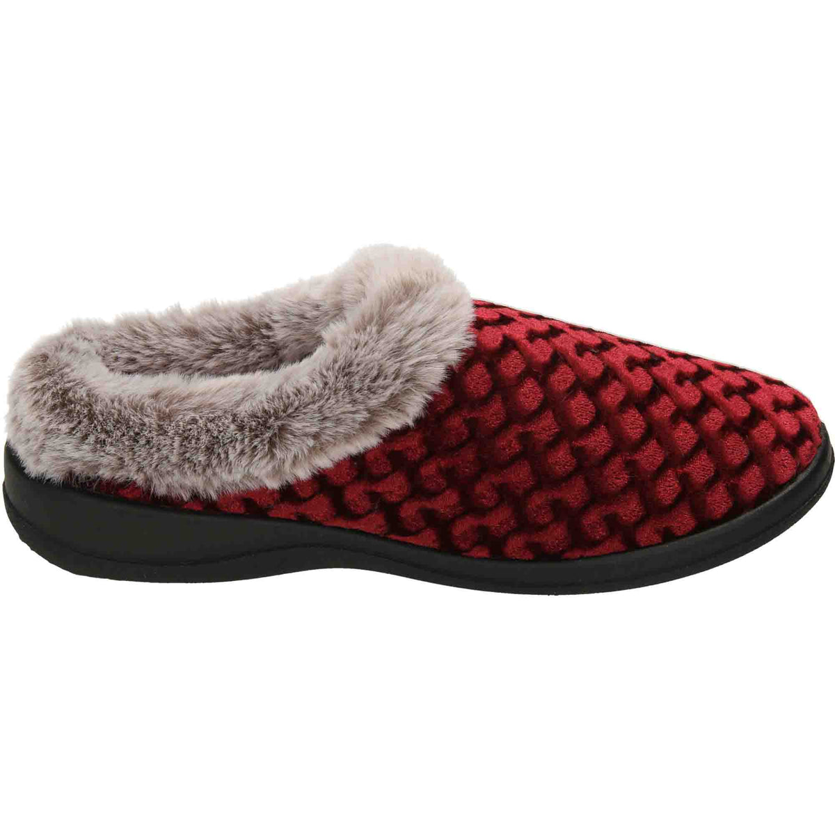 Slipper Mules Warm Burgundy Red Clogs