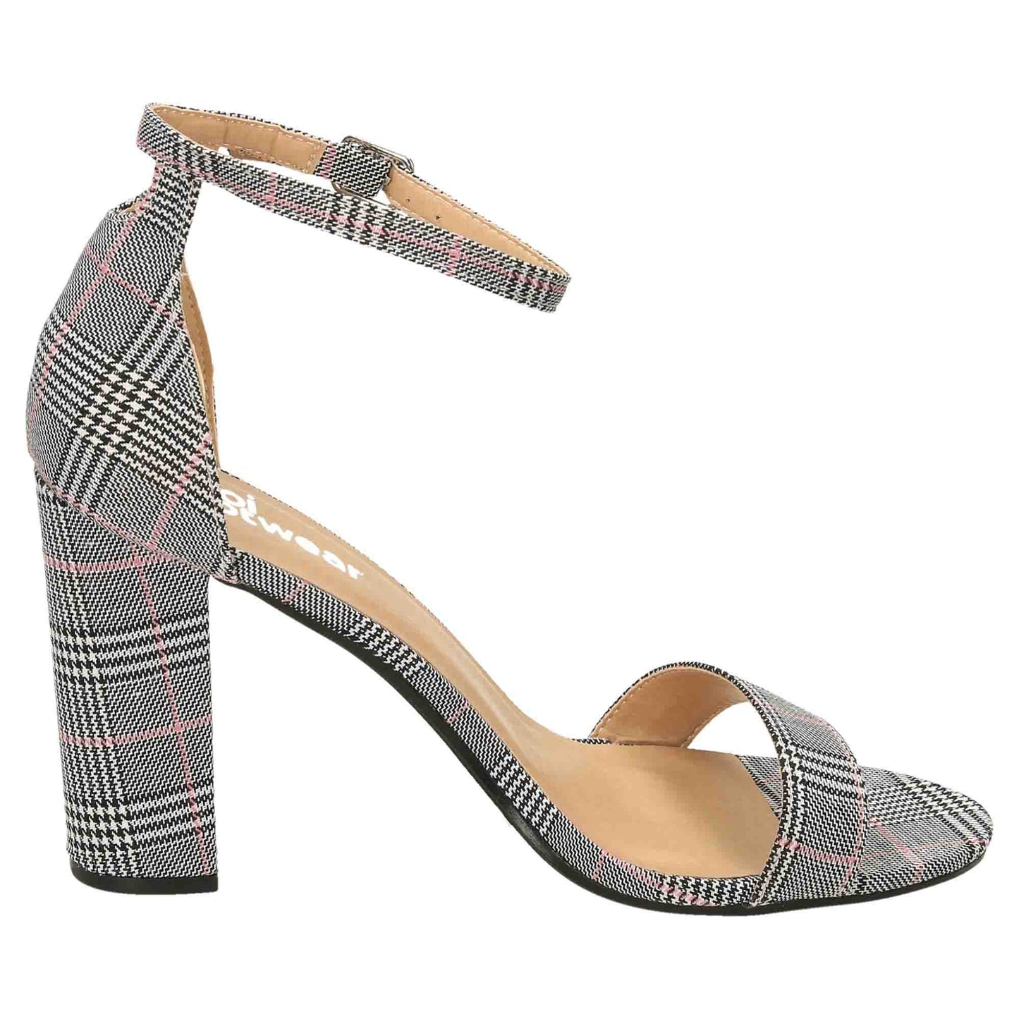 2 Part Block Heel Shoes Sandals Open Toe