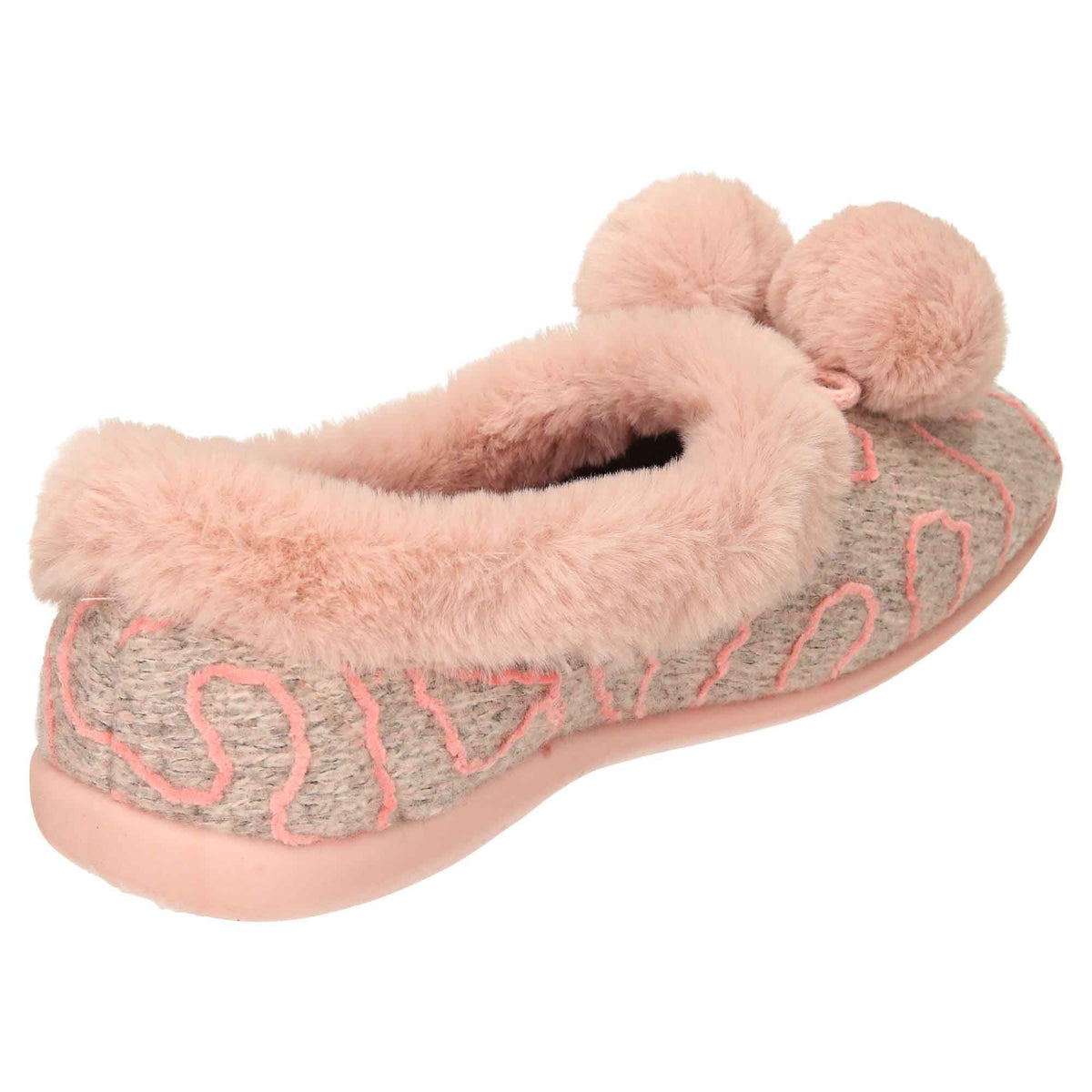Pink Knitted Slippers