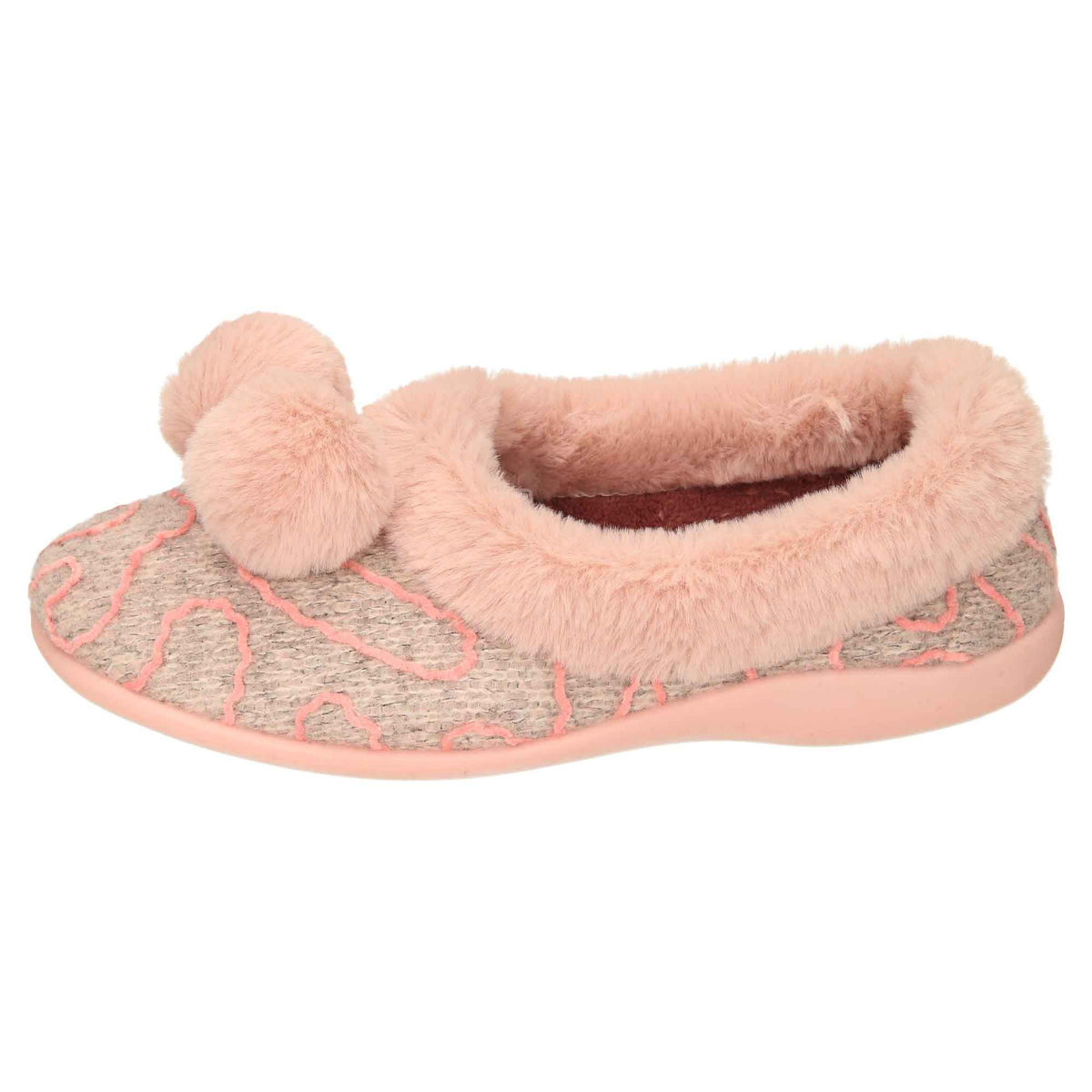 Pink Knitted Slippers