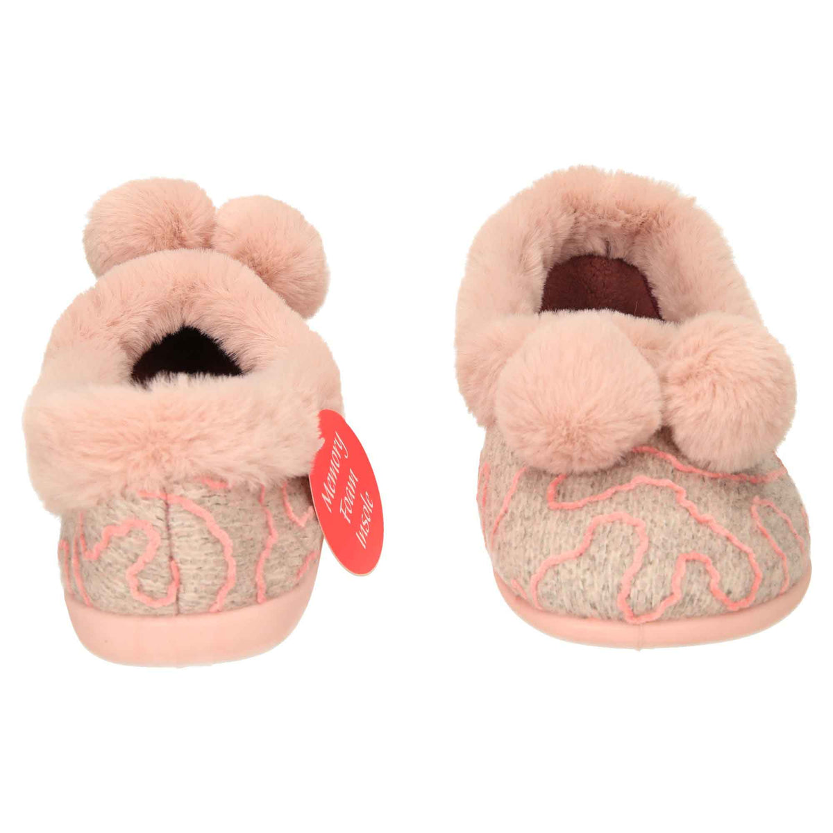 Pink Knitted Slippers