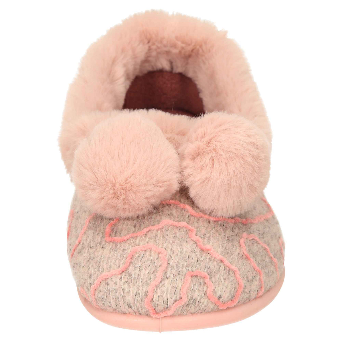 Pink Knitted Slippers