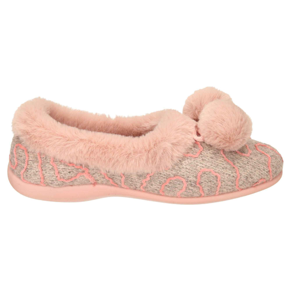 Pink Knitted Slippers