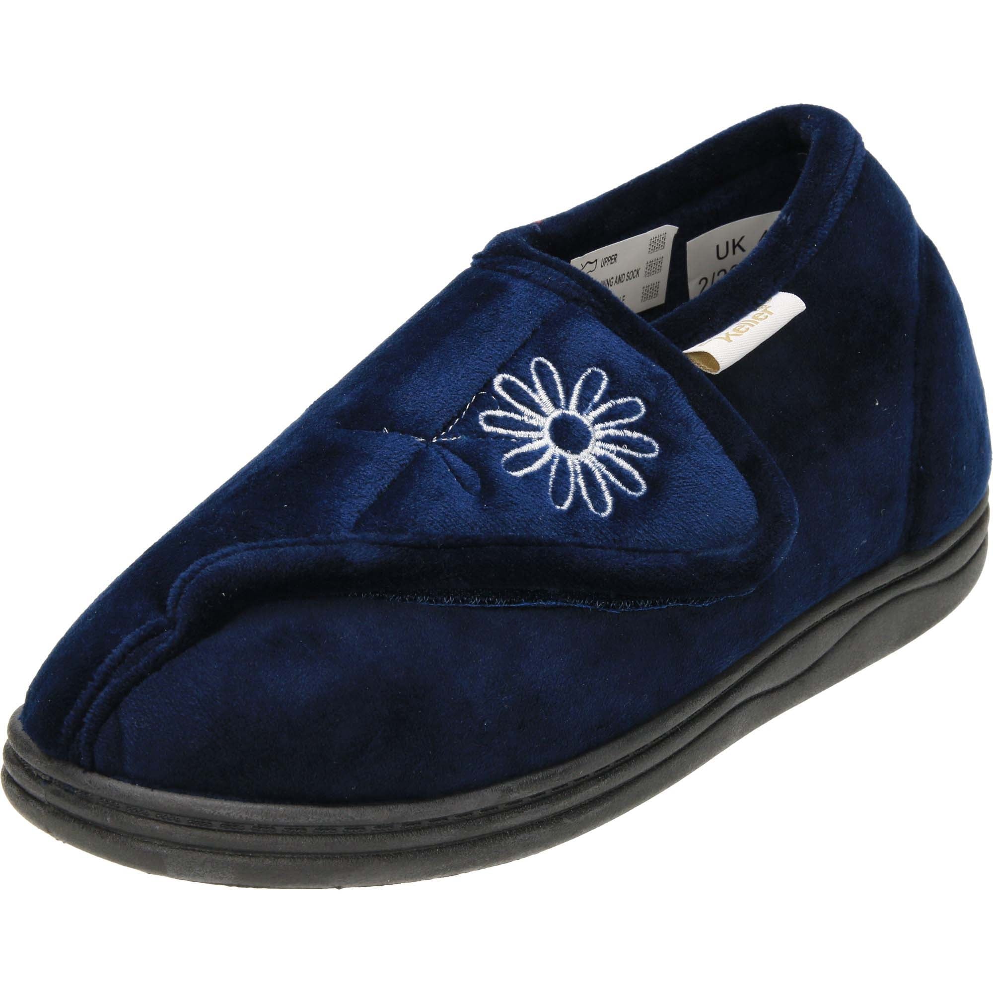 ladies velcro fastening slippers